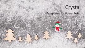  Presentation with new year card - Amazing slide deck having christmastree - christmas greeting card noel festive backdrop and a light gray colored foreground