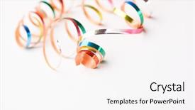  Presentation with holiday - Slides enhanced with chritmas - holiday ribbons on white background and a  colored foreground