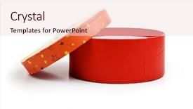  Presentation with rabies is present - Beautiful PPT theme featuring chritmas present box backdrop and a lemonade colored foreground