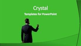  Presentation with businessman standing on maze - PPT theme with chroma key background business career background and a shamrock green colored foreground