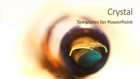  Presentation with pen - Audience pleasing presentation theme consisting of chrome letters - close up shot of pen backdrop and a cream colored foreground