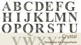  Presentation with dirt dirt texture dirty - PPT theme having chrome letters - dirty gripped metal alphabet background and a soft green colored foreground