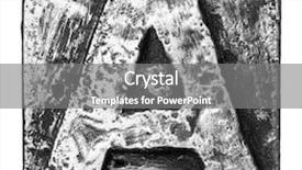  Presentation with alloy - Slide deck consisting of chrome letters - metal alloy alphabet letter background and a gray colored foreground