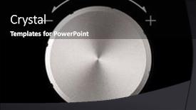  Presentation with sound - Presentation with chrome-volume-knob-sound-control background and a  colored foreground