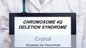  Presentation with chromosome - Presentation enhanced with chromosome-4q-deletion-syndrome-doctor background and a sky blue colored foreground