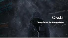  Presentation with cctv digital forensic science - PPT theme having chromosones - digital composite of digital composite background and a wine colored foreground