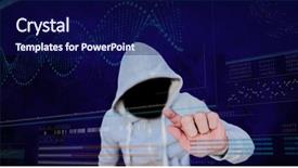  Presentation with hacker - Amazing theme having chromosones - digital composite of digital composite backdrop and a  colored foreground