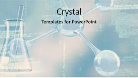  Presentation with dna structure - Amazing presentation having chromosones - dna structure against laboratory flask backdrop and a lemonade colored foreground