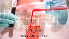  Presentation with periodic table - Slide set featuring chromosones - periodic table against green background background and a coral colored foreground