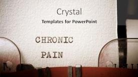  Presentation with pain - Slide deck with chronic-pain-text-written background and a sky blue colored foreground