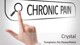  Presentation with search - PPT layouts having chronic pain written in search background and a light gray colored foreground