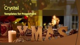  Presentation with detox green smoothies still life - Slides with chrstmas still life with fireplace background and a tawny brown colored foreground