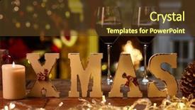  Presentation with life - PPT layouts consisting of chrstmas still life with fireplace background and a  colored foreground