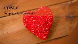  Presentation with smart watch red heart - Beautiful PPT theme featuring chrystal - close up of red heart backdrop and a  colored foreground