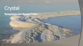  Presentation with crystals - PPT theme having chrystal - salt crystals dead sea israel background and a  colored foreground