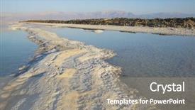  Presentation with crystals - Audience pleasing slides consisting of chrystal - salt crystals dead sea israel backdrop and a  colored foreground