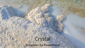  Presentation with crystals - Cool new PPT theme with chrystal - salt crystals dead sea israel backdrop and a  colored foreground