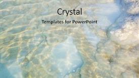  Presentation with crystals - Theme enhanced with chrystal - salt crystals dead sea israel background and a  colored foreground