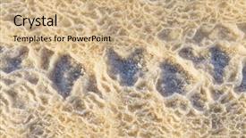  Presentation with crystals - Beautiful theme featuring chrystal - salt crystals dead sea israel backdrop and a  colored foreground