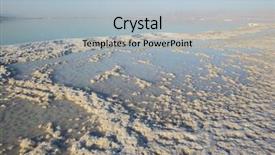  Presentation with crystals - PPT layouts with chrystal - salt crystals dead sea israel background and a  colored foreground