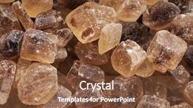  Presentation with sugar - Slides featuring chrystals of candi sugar rock background and a  colored foreground
