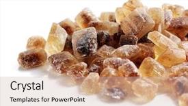  Presentation with candi - Cool new PPT theme with chrystals of candi sugar rock backdrop and a soft green colored foreground