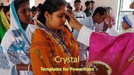  Presentation with ash wednesday - Presentation theme consisting of chunakhali-india-february-26-2020 background and a tawny brown colored foreground