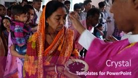  Presentation with ash wednesday - Audience pleasing presentation theme consisting of chunakhali-india-february-26-2020 backdrop and a violet colored foreground