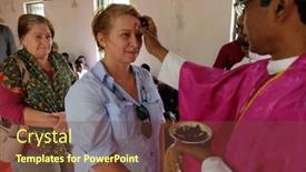  Presentation with ash wednesday - PPT theme having chunakhali-india-february-26-2020 background and a tawny brown colored foreground