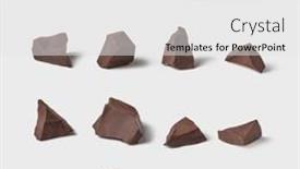  Presentation with branding - PPT theme with chunks-of-dark-chocolate-isolated background and a white colored foreground