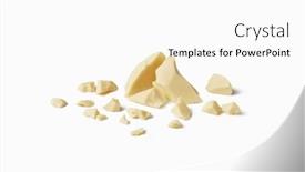  Presentation with dark homemade chocolate bars - Presentation with chunks-of-homemade-white-chocolate background and a white colored foreground