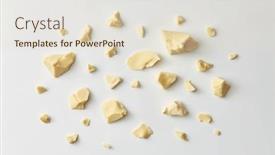  Presentation with organic light emitting diode - Presentation consisting of chunks-of-white-chocolate-scattered background and a lemonade colored foreground