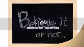  Presentation with believe - Cool new presentation with nature behind a window 3d render with inserted photo backdrop and a tawny brown colored foreground