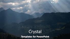  Presentation with church - PPT theme featuring church-at-selva-di-cadore and a wine colored foreground