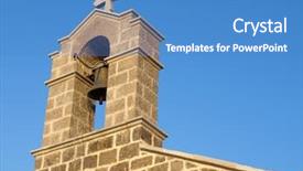  Presentation with church - Theme enhanced with church bell background and a  colored foreground