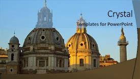  Presentation with rome italy - Cool new slides with church bishop - view of rome italy backdrop and a light blue colored foreground