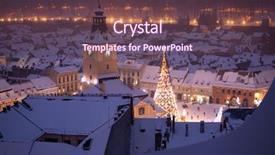  Presentation with brasov - Cool new presentation design with church black historyh - aerial view of brasov backdrop and a tawny brown colored foreground