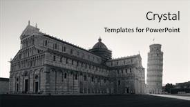  Presentation with free beugron air traffic control tower - Cool new presentation design with church black historyh - leaning tower and cathedral backdrop and a light gray colored foreground