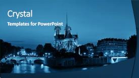  Presentation with notre dame - Audience pleasing PPT theme consisting of church black historyh - notre dame de paris backdrop and a teal colored foreground