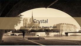  Presentation with notre dame paris france - Colorful presentation theme enhanced with church black historyh - paris river seine with notre-dame backdrop and a coral colored foreground