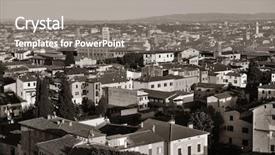  Presentation with view of rotterdam city - Colorful slides enhanced with church black historyh - pisa city viewed backdrop and a gray colored foreground