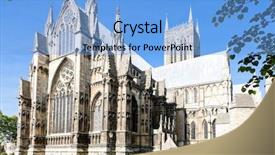  Presentation with lincoln - Beautiful theme featuring church building - cathedral of lincoln east midlands backdrop and a light blue colored foreground