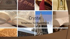  Presentation with religion and politics - Slides having church building - religion background and a coral colored foreground