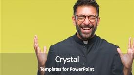  Presentation with catholic resureection - Theme enhanced with church celebration - adult hispanic catholic priest man background and a  colored foreground