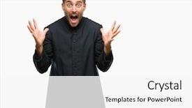  Presentation with palm sunday christian catholic - Amazing presentation having church celebration - young catholic christian priest man backdrop and a  colored foreground