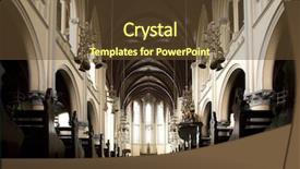  Presentation with christ - Cool new presentation theme with church christ - cathedral jakarta backdrop and a tawny brown colored foreground