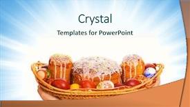  Presentation with hands holding - Beautiful presentation theme featuring church fasting - hands holding woven basket full backdrop and a cool aqua colored foreground