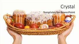  Presentation with holding hands - Audience pleasing PPT layouts consisting of church fasting - hands holding woven basket full backdrop and a cream colored foreground