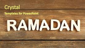  Presentation with ramadan - Presentation theme having church fasting - image of word ramadan background and a tawny brown colored foreground