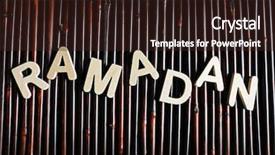  Presentation with ramadan - Presentation theme featuring church fasting - image of word ramadan background and a wine colored foreground